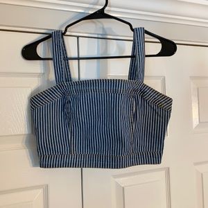 WORN ONCE forever 21 Jean crop top